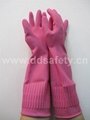粉紅色乳膠網格手套 DHL44