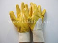 yellow nitrile coated glove DCN303