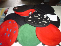 Embroidered Beret Caps