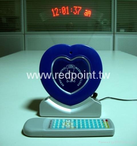 無線遙控LED數位訊息鐘