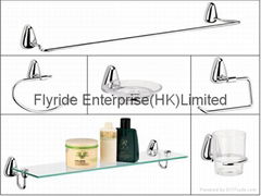 FLRD-BHF BATHROOM FITTINGS(towel bar,glass shelf, soap dish,tumbler & holder)