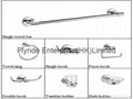 FLRD-BHD BATHROOM FITTINGS;Single towel bar;hook; holder with tumbler;