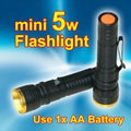 pocket  5w led flashlight