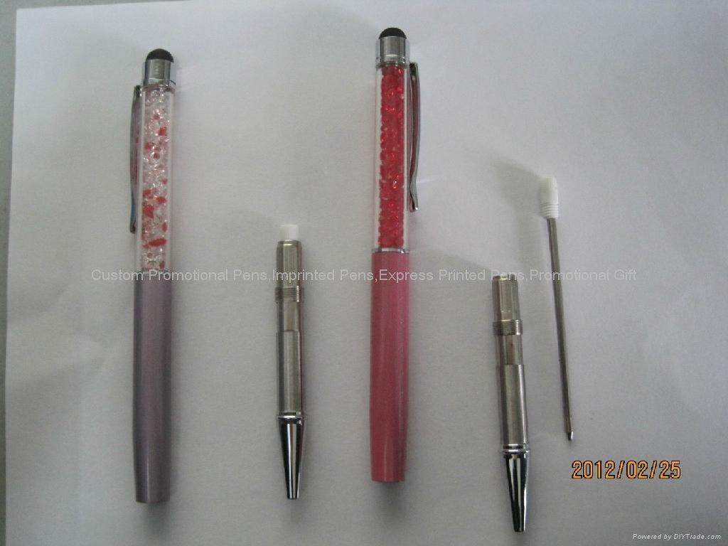 iPhone彩鑽電容筆 彩色水晶筆 彩鑽觸控筆 彩鑽手寫筆