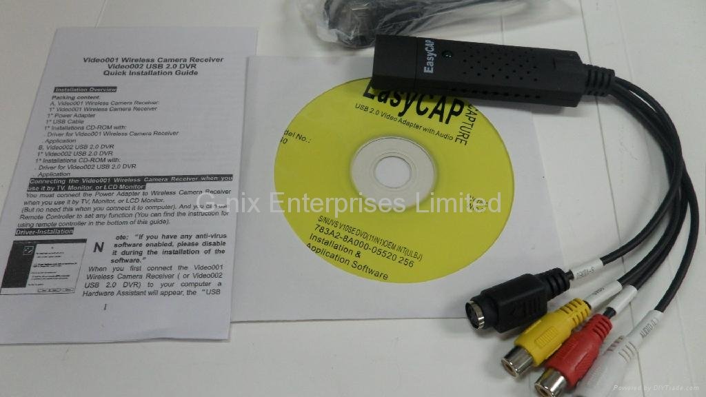 USB DVR CCTV Video Audio Capture Recorder Card Adapter 4
