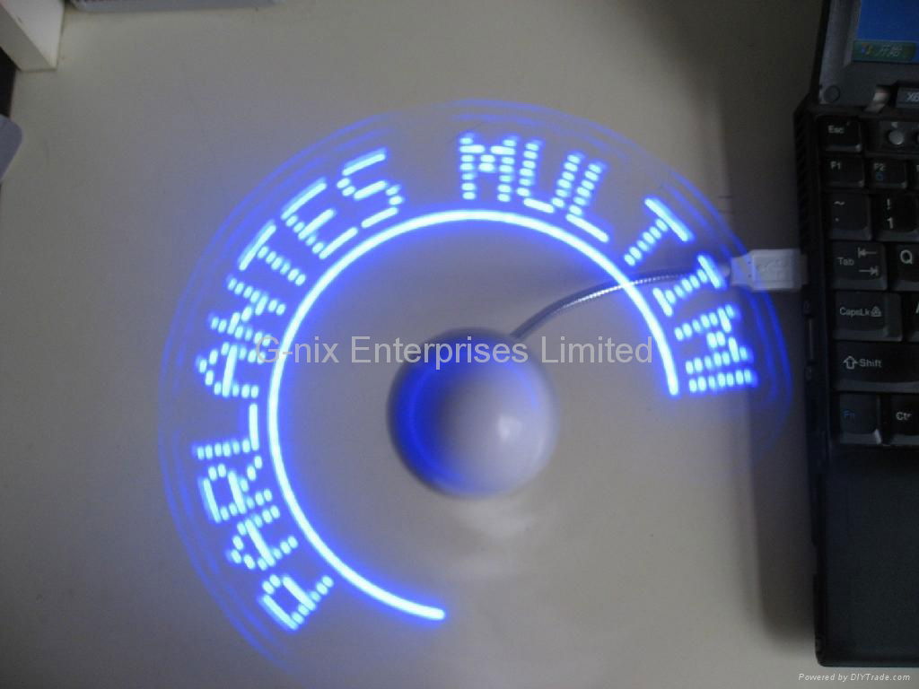 USB Flashing Fan - You can make the message by yourself!!! 2