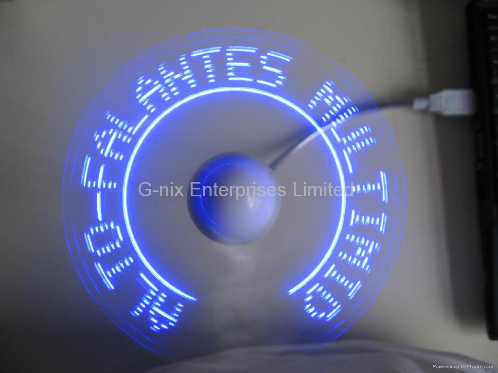 USB Flashing Fan - You can make the message by yourself!!! 3