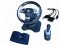 (PS2,GC,XBOX,USB) 4 IN 1 GAME WHEEL 1