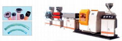 PVC Steel Wire Enhancing Soft Pipe Extrusion Line