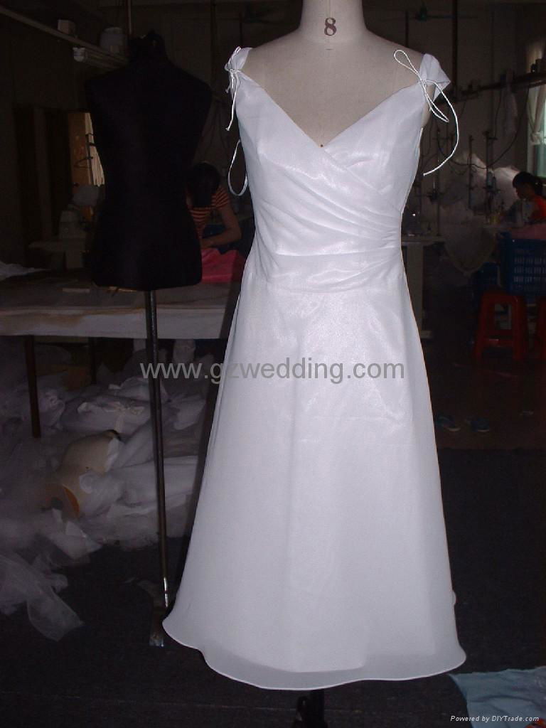 quality satin bridal/wedding dress/evening dress/cocktail /bridesmaids dress 4