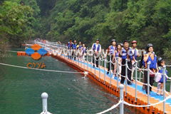 Floating bridge and walkway