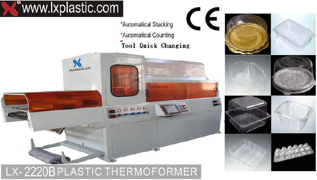 Thermoforming Machine with auto stacker