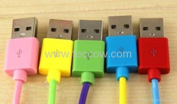 Smart Color USB Cable for iPhone 4G 4G 3GS 3G 2G 2