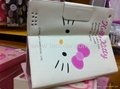 Deluxe Hello Kitty Leather Cover Case for Apple iPad 2 2