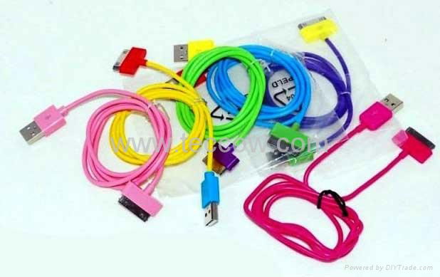 Smart Color USB Cable for iPhone 4G 4G 3GS 3G 2G