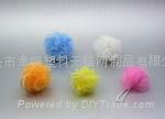 one colour net plastics shower ball(jm048)