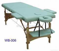 massage table 2-section with headrest,armrest and armsupport