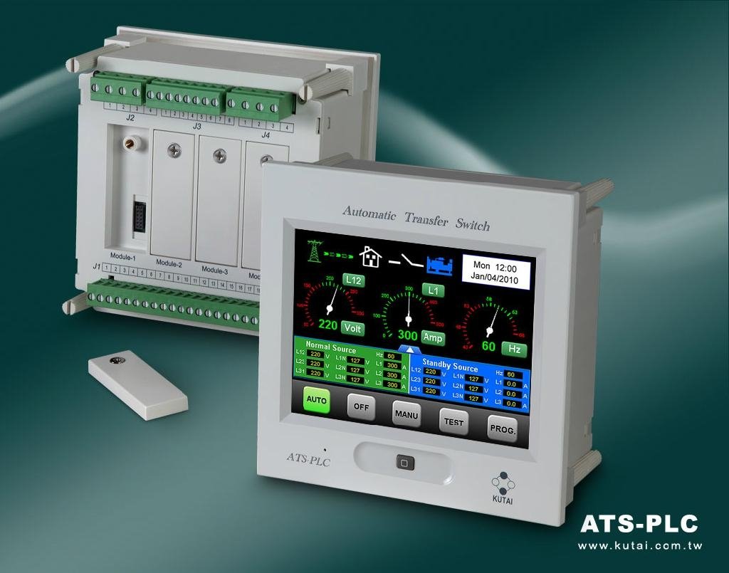 Touch Screen Programmable Automatic Transfer Switch (ATS) Controller