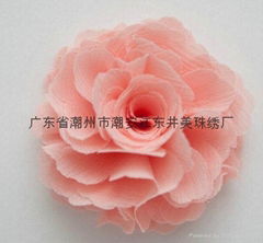 Handmade chiffon flowers