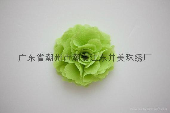 Handmade chiffon flowers 3