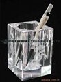 crystal pencil vase