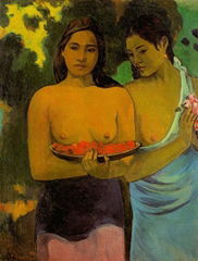 Artist Gauguin oil paintings