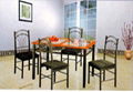 Sc6032 metal frame dining set 1