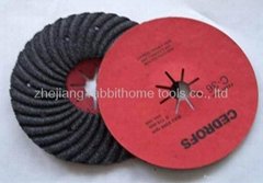 abrasive turbo fiber disc