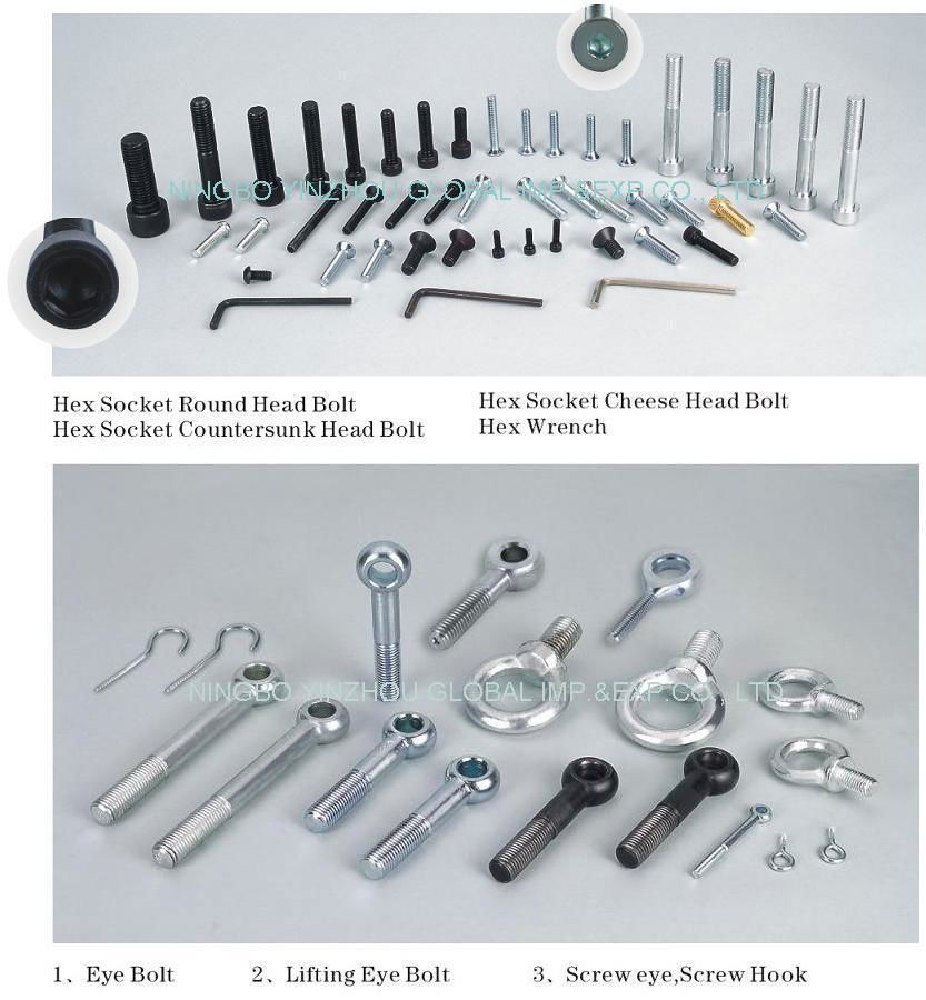 hex socket bolts, hex socket set screws, hex wrench 