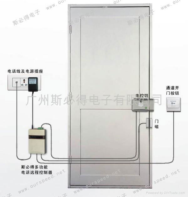 用电话远程控制器构建高安全性，高可靠性电子门锁 2