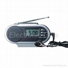 FM Radio & LCD Talking Clock With Birthday Reminder