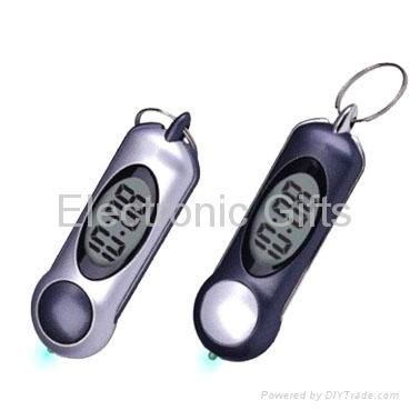 Keychain with Digital Clock & Light 2