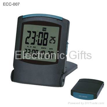 Digital Calendar Clock with Mirror & Thermometer 2