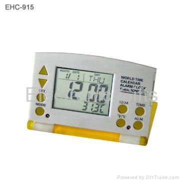 Digital Calendar Clock with Mirror & Thermometer 4