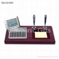 Wood Base Desktop Calendar with Databank Calculator 2