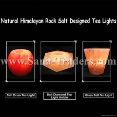 Himalayan Natural Rock Salt Designed Tea Light 