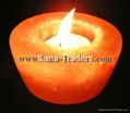 Natural Himalayan Rock Salt Designed Tea Light 1