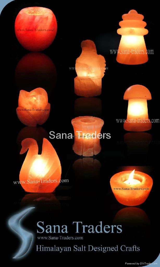 Himalayan Natural Rock Salt Designed Lamps & Tea Lights