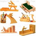 3d puzzle penstand  DIY model wooden toy 1