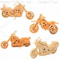 3d wooden puzzle motorcycle model kit