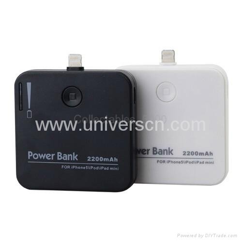 2200mAh Rechargeable External Battery Backup Power Bank Charger for iPhone 