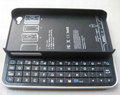 Black Sliding Bluetooth Wireless Keyboard for iPhone 4S 4