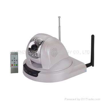Wireless/Wired IP PAN/TILT IR Camera with RF