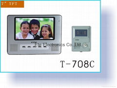 7 inch video intercom with image storage