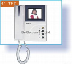 4" color handfree LCD video intercom 