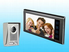 Home security 7" color hand-free video door phone intercom 