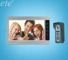 Home security 9" hand-free color video door phone monitor intercom