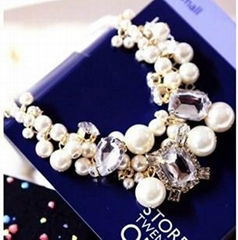 fashion beaded pearl necklace