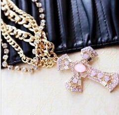 fashion chain cross necklace