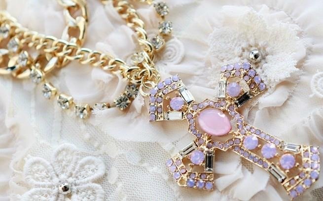 fashion chain cross necklace 4